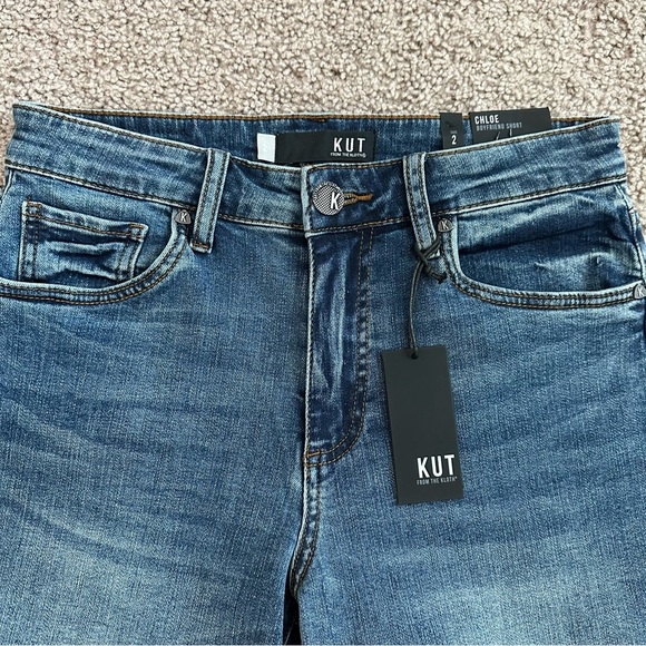 Kut from the Kloth Short Womens Size 2 Chloe Boyfriend Denim - Picture 6 of 13